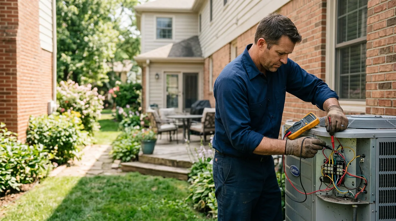 HVAC technician working near Mousie, KY